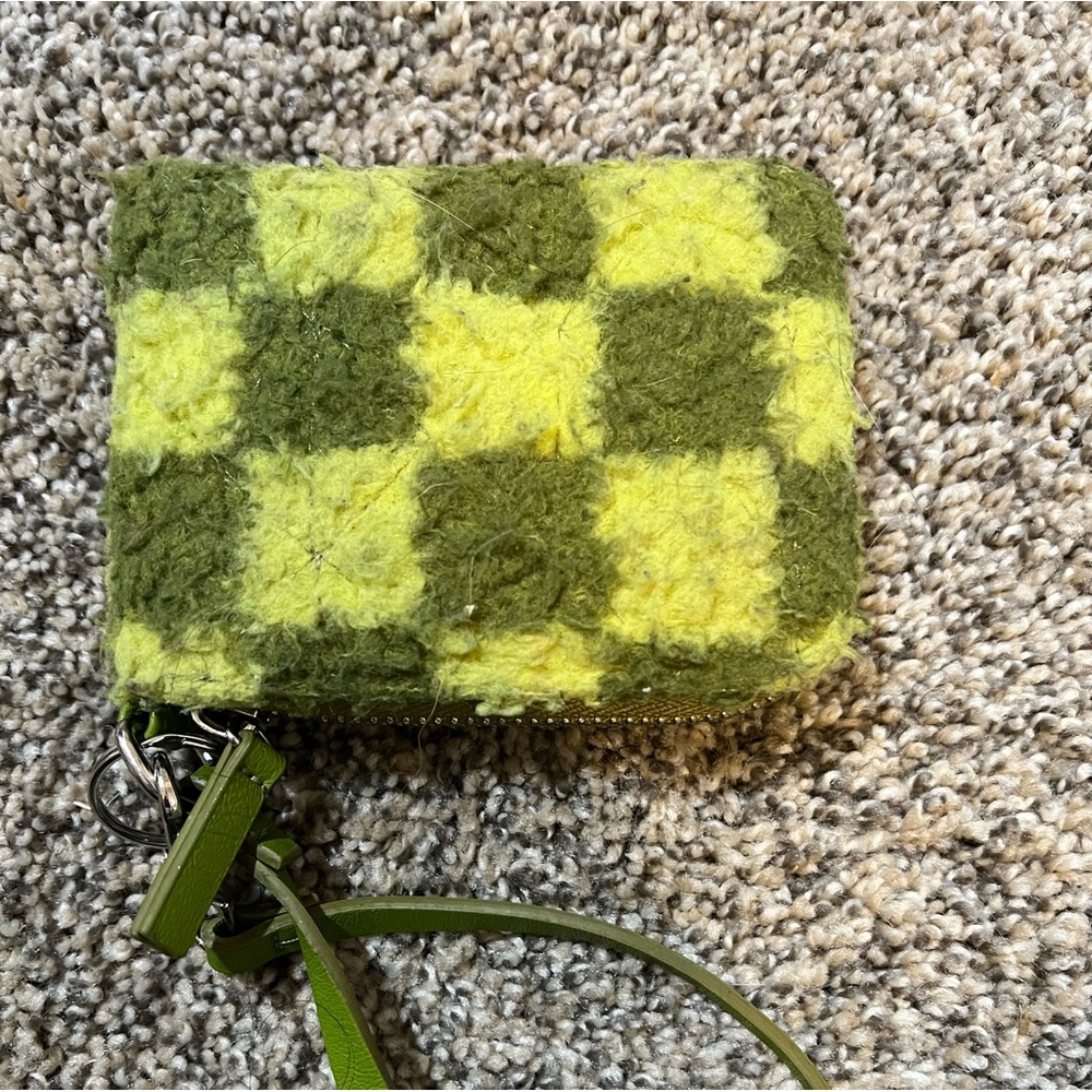 checkered print wallet from walmart